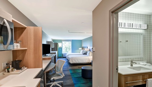 Estudio, 1 cama de matrimonio grande, no fumadores (Hearing & Rollin Shower)