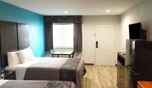 Habitación, 2 camas de matrimonio, no fumadores, cocina básica