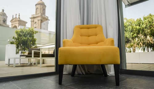 Suite, terraza, en una planta alta