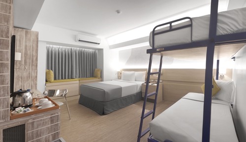 Habitación familiar, varias camas
