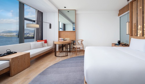 Habitación estándar, 1 cama de matrimonio grande, con vistas (180 Degree Erhai View)