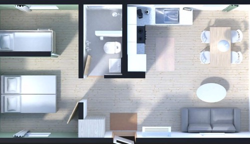 Cabaña Premium, 1 habitación