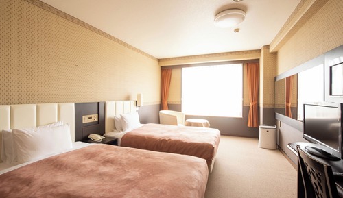 Habitación estándar con 2 camas individuales, no fumadores (Check-in at Hotel Gotemba Kogen Hotel)