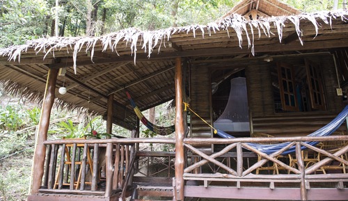 Bungalow, vistas al jardín