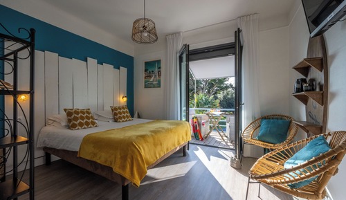 Habitación doble, terraza, vistas al mar