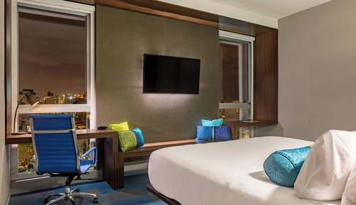 aloft, Habitación, 1 cama de matrimonio grande, no fumadores, vistas a la ciudad
