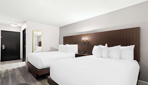 Habitación estándar, 2 camas de matrimonio, no fumadores, frigorífico y microondas