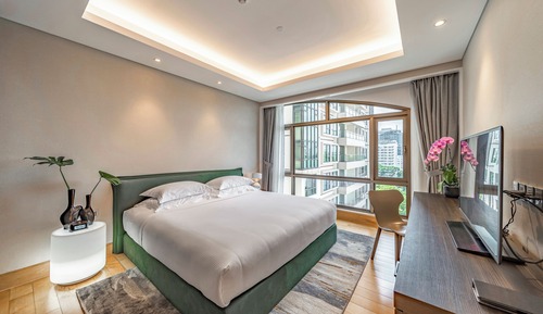 Suite Premier, 1 cama de matrimonio grande, vistas a la ciudad