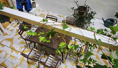 Habitación doble, 1 cama de matrimonio grande, terraza