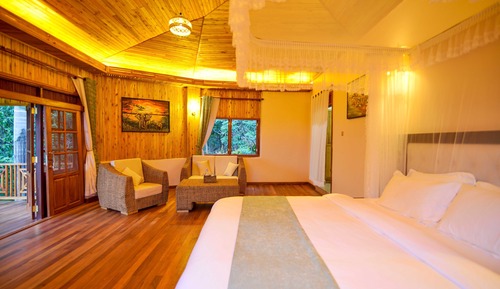 Casa de campo Deluxe, varias camas, vistas al parque