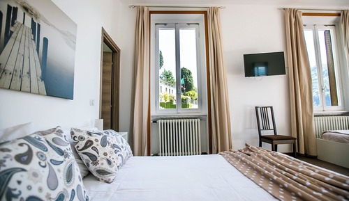 Habitación panorámica, baño privado, vistas al lago