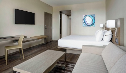 Habitación, 1 cama de matrimonio grande con sofá cama