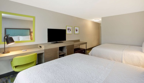 Habitación, 2 camas de matrimonio, no fumadores, frigorífico y microondas