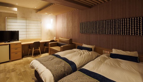Habitación Deluxe con 2 camas individuales, no fumadores, frente al mar (Toki Sound of Waves)