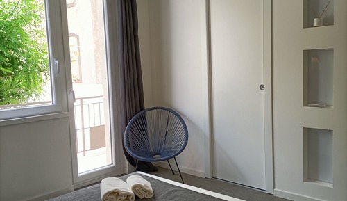 Habitación doble, terraza, vistas a la ciudad