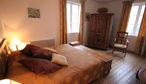 Habitación con 1 cama doble o 2 individuales, baño privado, vistas al jardín (La Beauvoir)