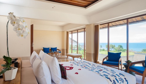 Villa familiar, 2 habitaciones, vistas al mar
