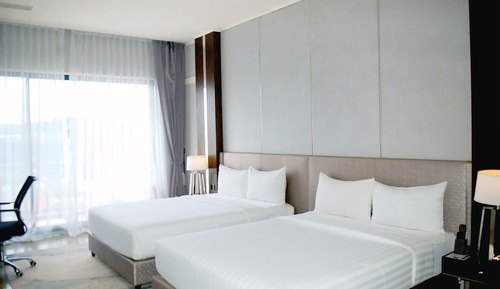 Habitación Deluxe, 2 camas de matrimonio, no fumadores