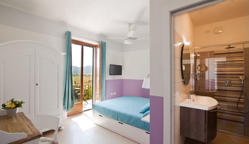 Habitación Deluxe doble, 1 habitación, balcón, vistas al viñedo