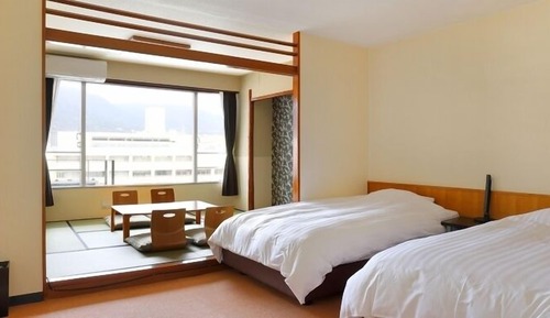 Habitación estándar con 2 camas individuales, no fumadores (Japanese-Western-Style)