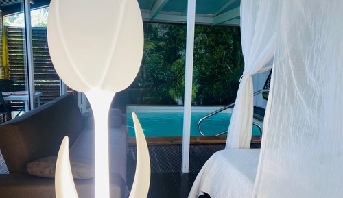 Cabaña Deluxe, accesible para personas con discapacidad, baño privado (Cabanon Jardin d'Eden)