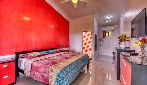12 RED ROOM King Bed