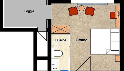 Habitación clásica doble, no fumadores, balcón