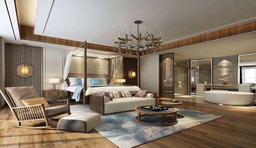 Suite Deluxe, 1 cama de matrimonio grande con sofá cama, fumadores (Hotel Indoor Scene)