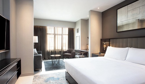 Habitación, 1 cama de matrimonio grande con sofá cama