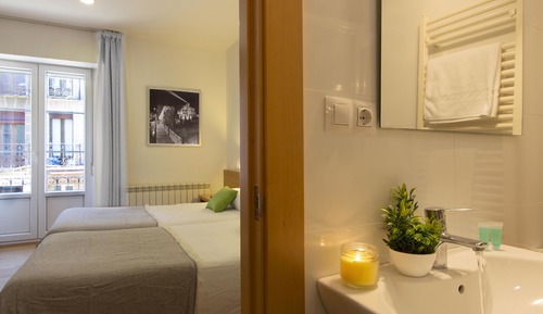 Habitación con 1 cama doble o 2 individuales