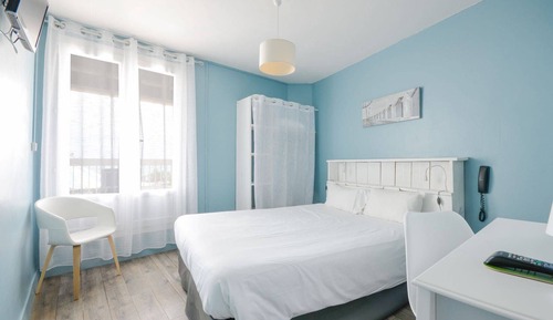 Habitación estándar doble, terraza, vistas al mar