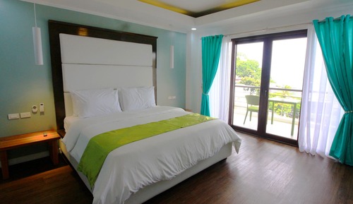 Suite junior, 1 cama de matrimonio grande, vistas al mar