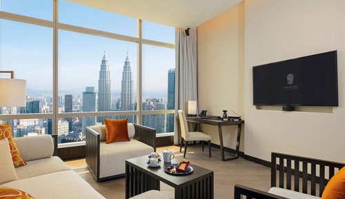 Suite, 1 cama de matrimonio grande (Sanctuary Suite, Twin Tower View)