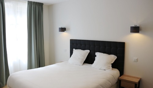 Estudio, 1 cama doble con sofá cama, accesible para personas con discapacidad, en la zona del jardín
