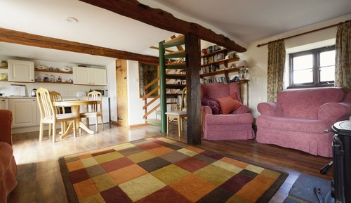 Casa de campo romántica, 2 habitaciones, junto a la pista de esquí