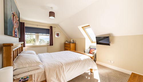 Habitación Deluxe doble, 1 cama de matrimonio grande, vistas a la montaña