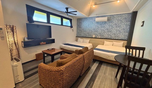 Villa estándar, 2 camas de matrimonio, no fumadores, cocina básica
