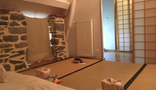 Habitación Confort doble, baño privado, vistas al jardín (japonaise)