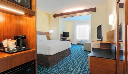 Suite, 1 cama de matrimonio grande con sofá cama (Mobility Accessible, Roll-In Shower)