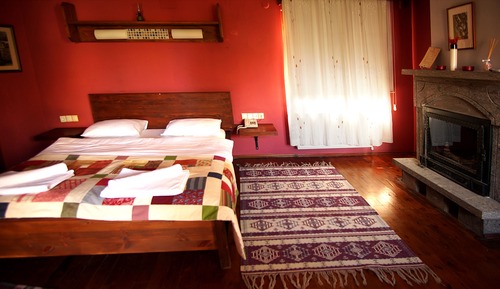 Habitación estándar, 1 cama de matrimonio, chimenea, junto a la montaña