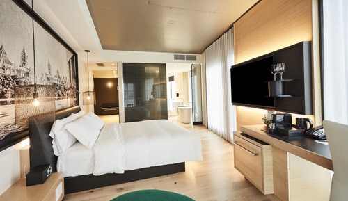 Habitación Premier, 1 cama de matrimonio grande, vistas a la ciudad