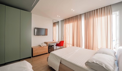 Habitación triple Deluxe, vistas al mar
