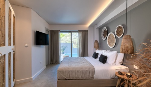 Habitación doble, piscina privada, vistas al mar (Elegant)