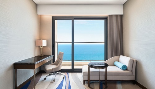 Habitación, 1 cama de matrimonio grande, no fumadores, vistas al mar