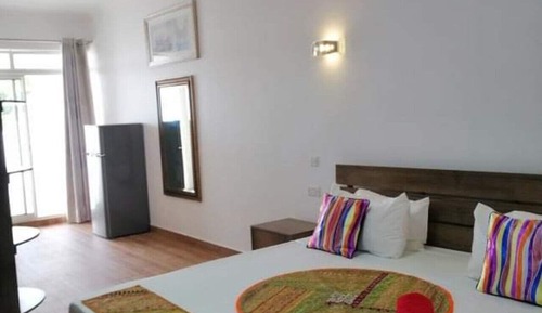 Habitación panorámica doble, 1 cama de matrimonio grande con sofá cama, vistas al mar