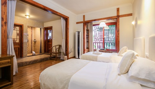 Habitación Deluxe con 2 camas individuales, vistas a la montaña