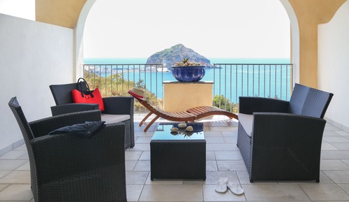 Habitación Deluxe doble, terraza, vistas al mar