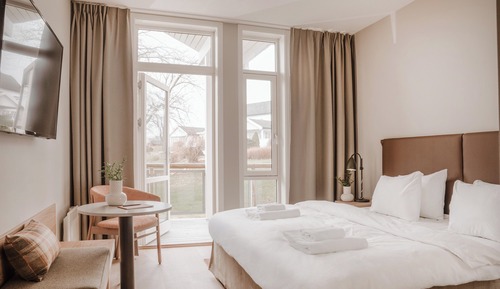 Habitación clásica doble, 1 cama de matrimonio, terraza