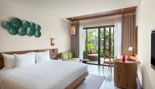 Habitación Deluxe, 1 cama de matrimonio grande, vistas al jardín