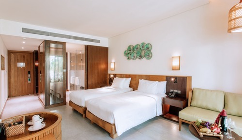 Habitación Deluxe, 2 camas individuales, vistas a la piscina
